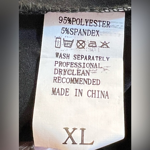 Women’s black layered mini shirt dress long sleeve button-down size XL - Picture 8 of 8